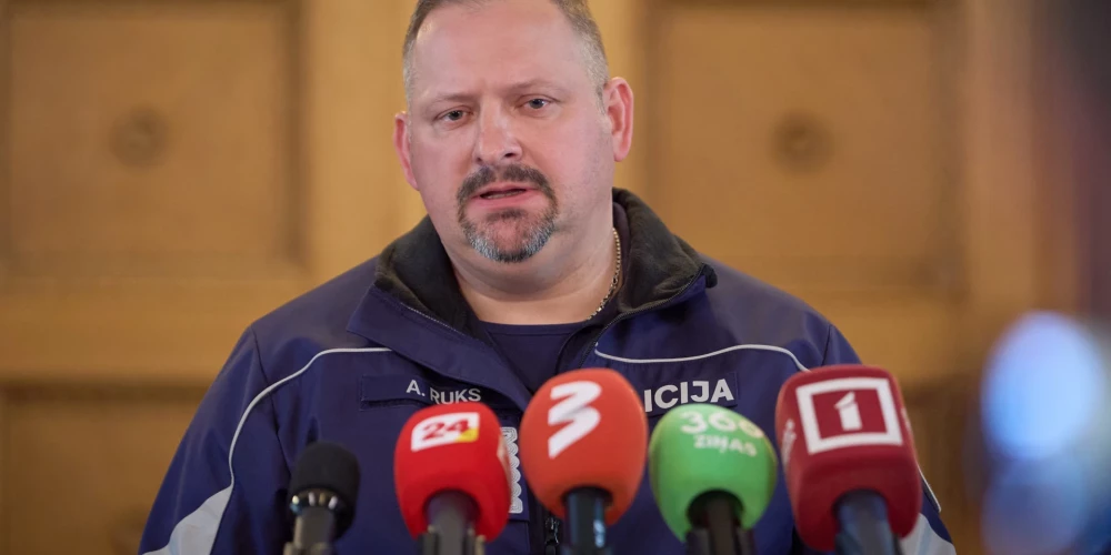 Valsts policijas priekšnieks Armands Ruks.