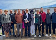 Talsos sagaida ceļojošo Latvijas Jaunatnes olimpiādes lāpu