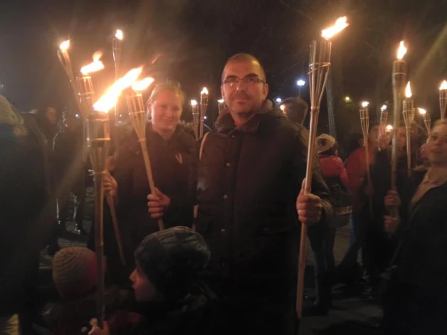 Lāčplēša dienas lāpu gājiens.