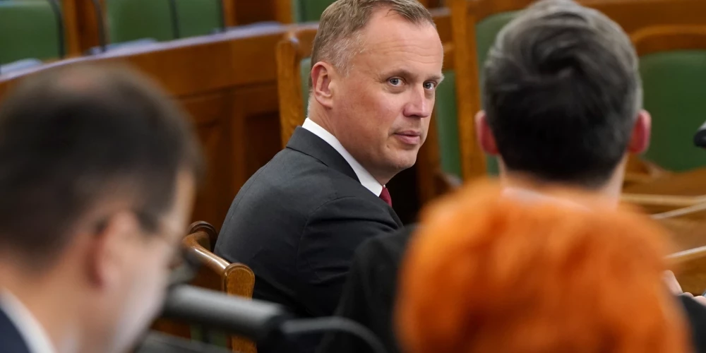 Apvienotā saraksta" Saeimas frakcijas vadītājs Edgars Tavars.
