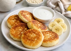 Сырники с бананом без сахара: мягкие внутри и с корочкой