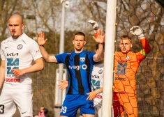 "Grobiņas" un "Jelgavas" cīņa Latvijas futbola virslīgā noslēdzas bez gūtiem vārtiem