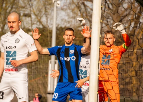 "Grobiņas" un "Jelgavas" cīņa virslīgā noslēdzas bez gūtiem vārtiem.