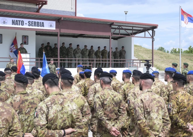 Serbijā pirmo reizi notiek kopīgas militāras mācības ar NATO