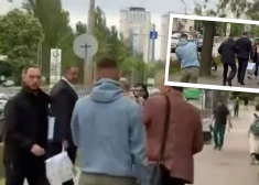 В Киеве в арестованного бывшего главу офиса президента Украины бросали яйца после заседания суда