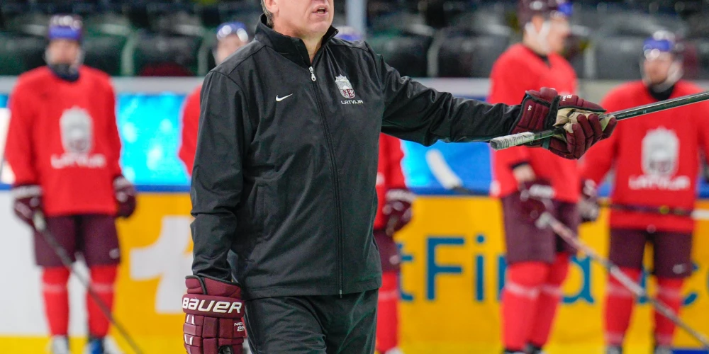 Latvijas izlases treniņš (foto: Ansis Ancovs/LHF)