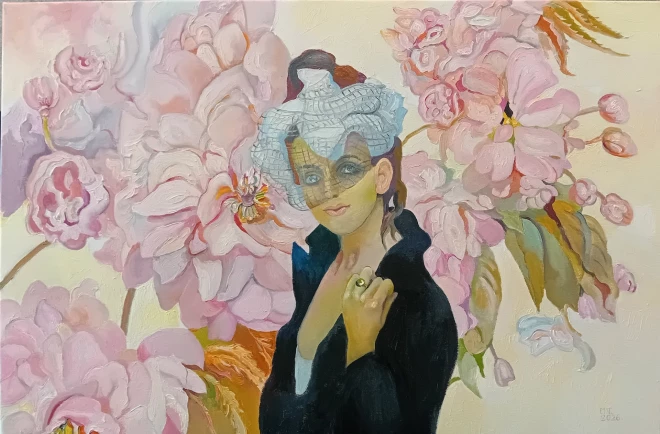 Maija Nora Tabaka "Kompozīcija 5", 2026. gads, 60x90.