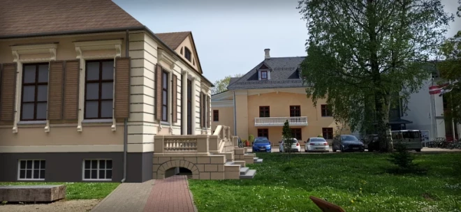 Iecavas muižas pils teritorija šodien.