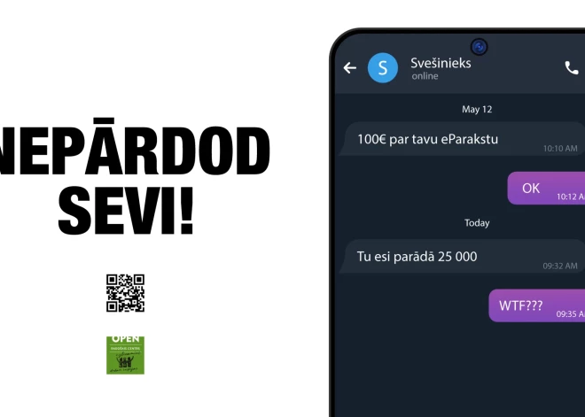 Latvijā uzsāk sociālo kampaņu “Nepārdod sevi!”, lai cīnītos ar jauniešu identitātes pārdošanu krāpniekiem