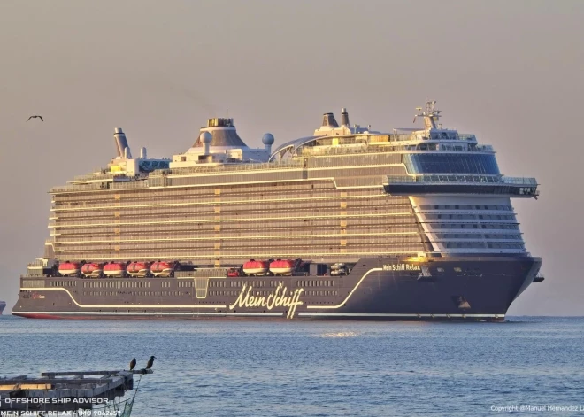 Rīgā viesosies lielākais kruīza kuģis ostas vēsturē Mein Schiff Relax