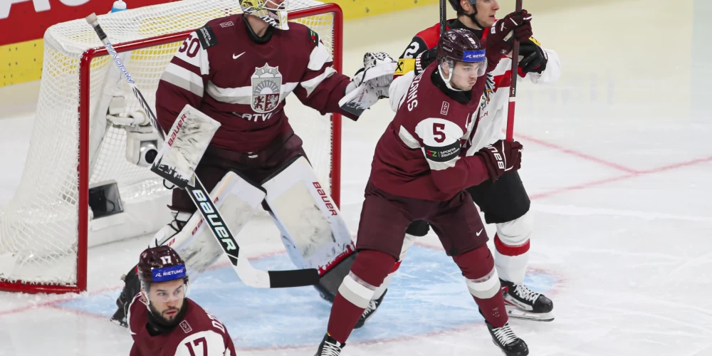 Latvijas hokejisti nespēj revanšēties par zaudējumu pirms gada un piedzīvo sakāvi pret Austrijas izlasi. 