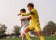 "Super Nova" futbolisti Latvijas futbola virslīgas mačā pārspēj "Grobiņu"