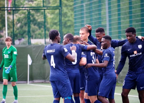 "Daugavpils" futbolisti sagādāja kārtējo zaudējumu "Ogre United" (foto: Margarita Vigule)