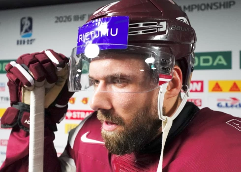 Latvijas hokeja izlases spēlētājs Haralds Egle komentē Latvijas un Somijas spēles gaitu.