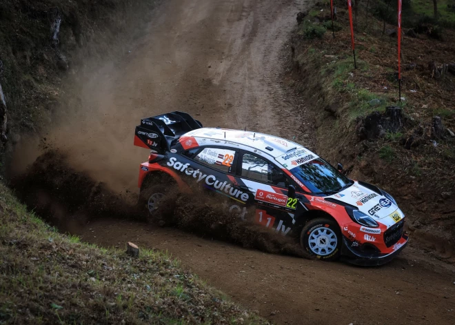 Seska ekipāža ERC Skandināvijas rallija pirmajā ātrumposmā ierindojas 14. vietā, uzvar igauņi