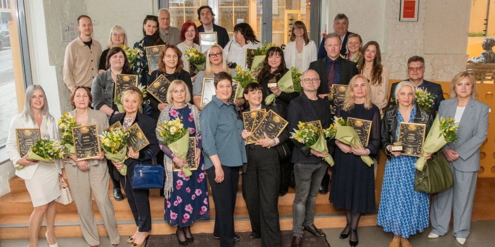 Tradicionālā pasākuma “Preses dienas” laureāti (foto: Jānis Asaris)