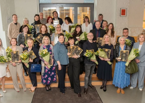 Tradicionālā pasākuma “Preses dienas” laureāti (foto: Jānis Asaris)
