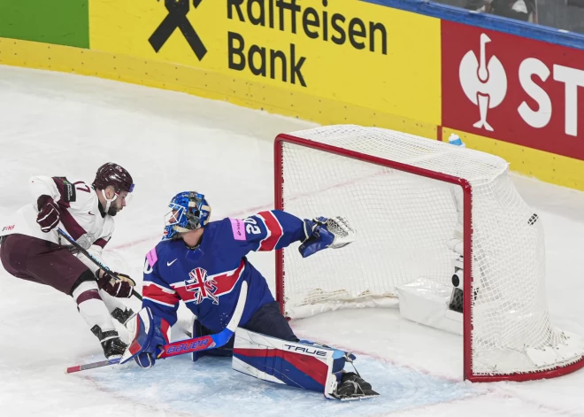 Latvija neatstāj cerības Lielbritānijai (foto: Guntis Lazdāns/LHF)