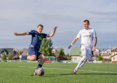 "Ogre United" paliek mazākumā, bet izcīna neizšķirtu pret "Grobiņu"