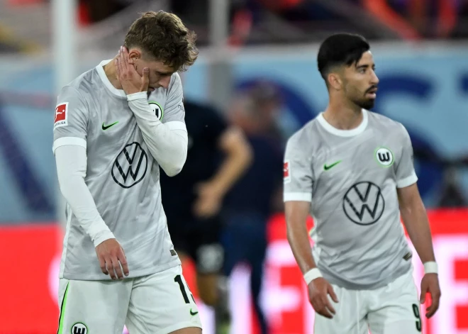 "Wolfsburg" futbolisti pēc gandrīz 30 gadiem elitē pamet Vācijas bundeslīgu