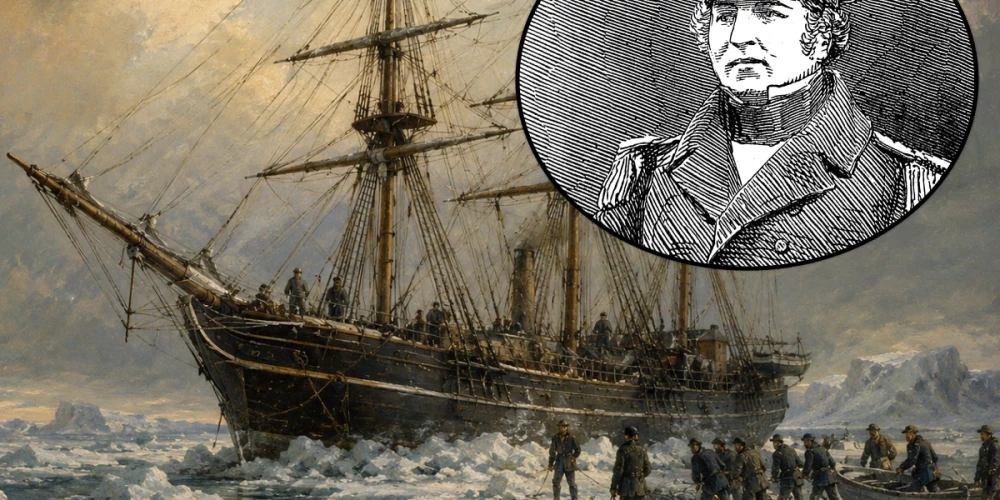 Sākumā viss noritēja veiksmīgi, taču jau 1846. gadā abi kuģi tika iesprostoti ledū Kanādas Arktikā. 