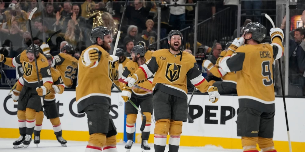 Vegasas "Golden Knights" uzvarēja visās četrās spēlēs, sasniedzot otro Stenlija kausa finālu sešos pastāvēšanas gados.