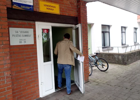 Jelgavas slimnīcas Uzņemšanas nodaļa.