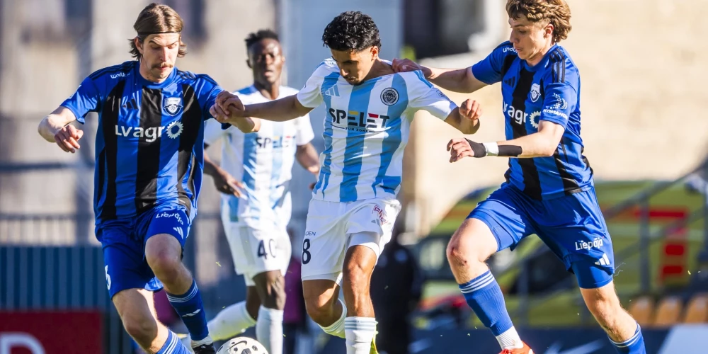 "Riga" komanda piektdien "Tonybet" Latvijas futbola virslīgas 16. kārtas ievadā mājās ar rezultātu 2:0 (1:0) pārspēja "Grobiņu".