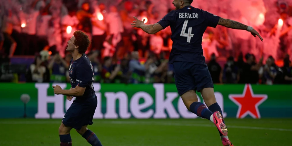 PSG pēc 1:1 90 spēles minūtēs un negūtiem vārtiem papildlaikā svinēja uzvaru pēcspēles sitienos - 4:3.