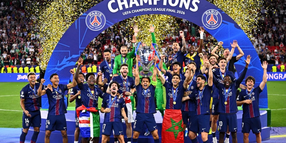 PSG otro gadu pēc kārtas triumfējot UEFA Čempionu līgā.
