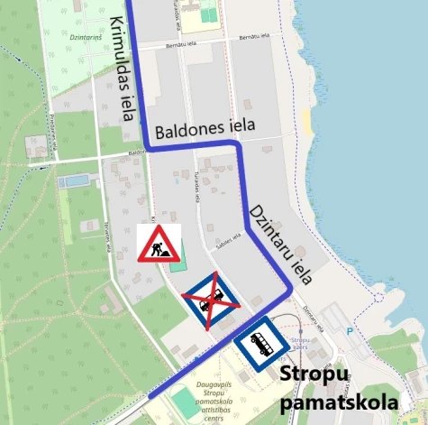 3. autobusu maršruta jaunā shēma (foto: Daugavpils pašvaldība)