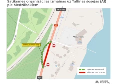 Ādažu novadā zem Tallinas šosejas sāk būvēt tuneli gājējiem un velosipēdistiem