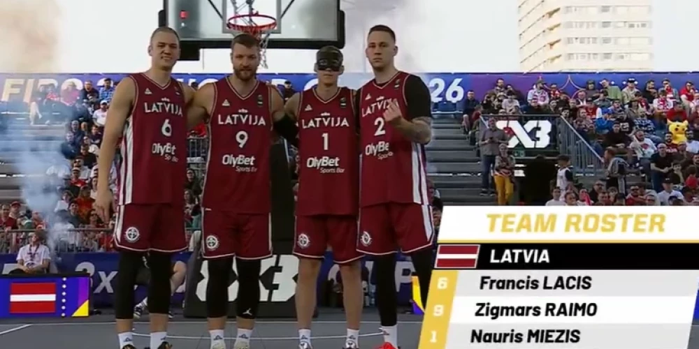 Latvijas 3x3 basketbola izlase (ekrānuzņēmums no video)