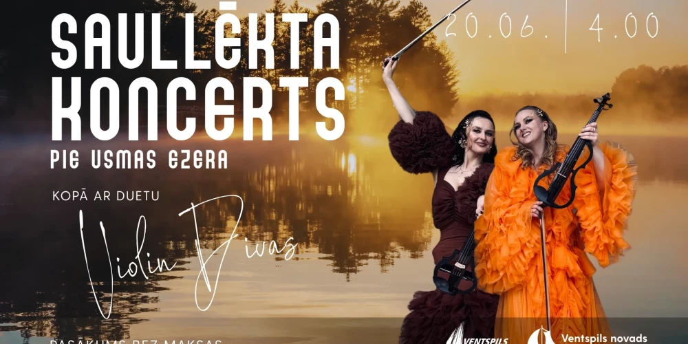 Saullēkta koncerta afiša (publicitātes foto)