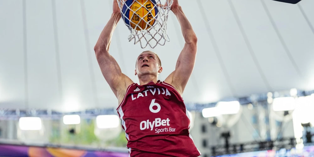 Latvijas 3x3 basketbolisti iekļūst Pasaules kausa ceturtdaļfinālā.