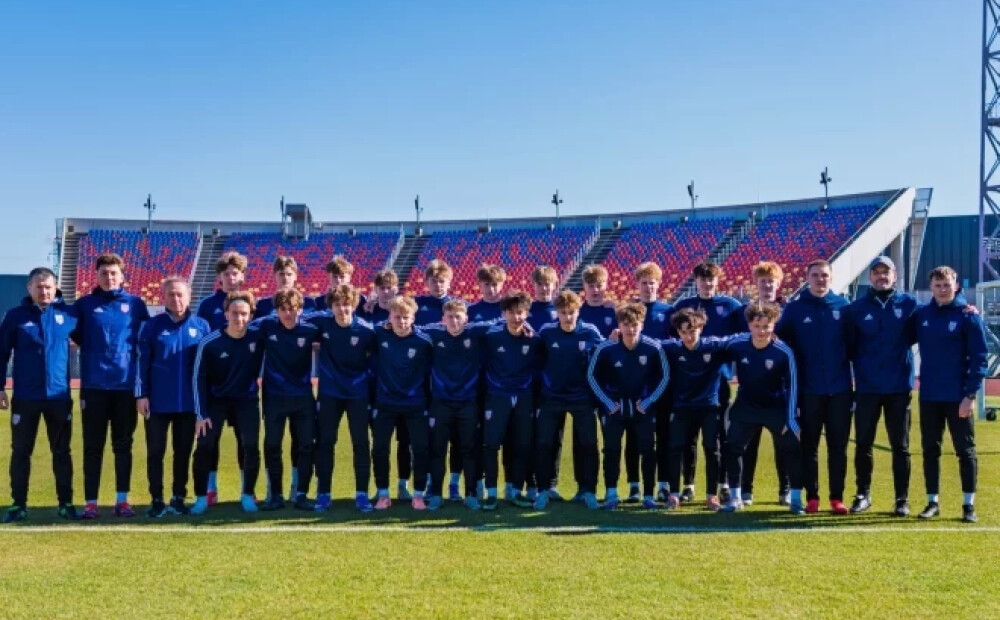Latvijas U-17 futbola izlase kompensācijas laikā izrauj uzvaru pār Ukrainu