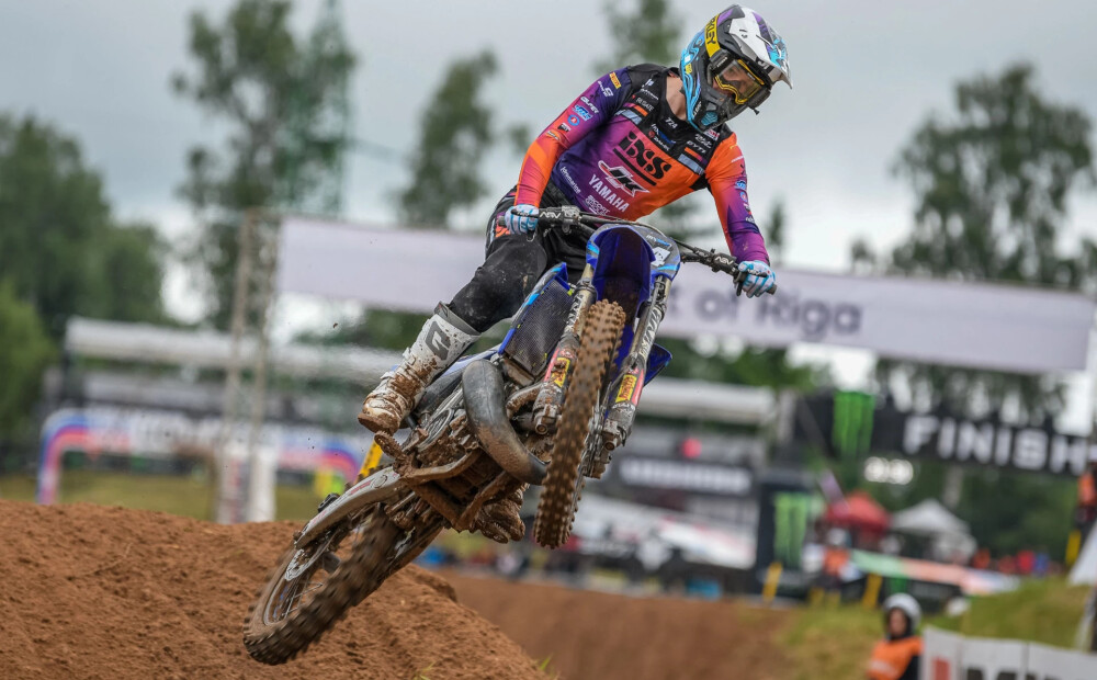 Jēkabam Kubuliņam goda pjedestāls Ķeguma EMX250 sacīkstē