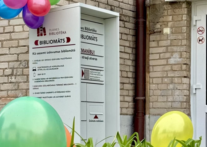Olaines bibliotēka ievieš bibliomātu