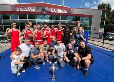Liepājas Kompleksās sporta skolas bokseri palīdz Latvijas U19 izlasei uzvarēt Lietuvu