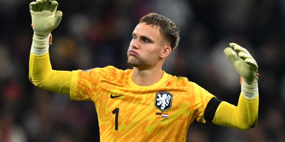 Nīderlandes futbola izlases vārtsargs Bārts Verbrugens.