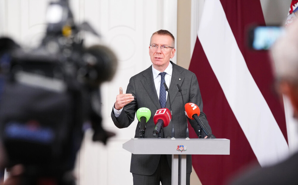 Valsts prezidents: Notriektais drons parāda Latvijas spējas 
