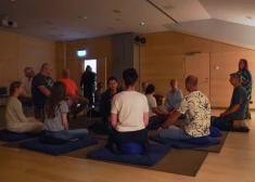 FOTO: Latvijas Nacionālajā bibliotēkā pieejama Meditācijas telpa