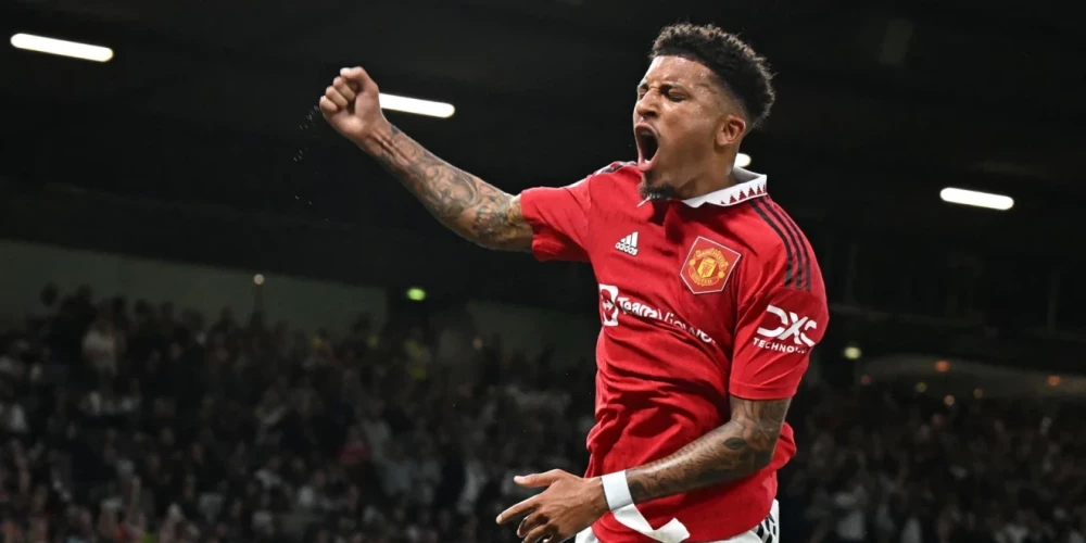 Anglijas izlases spēlētājs Džeidons Sančokurš "United" pievienojās 2021. gadā.