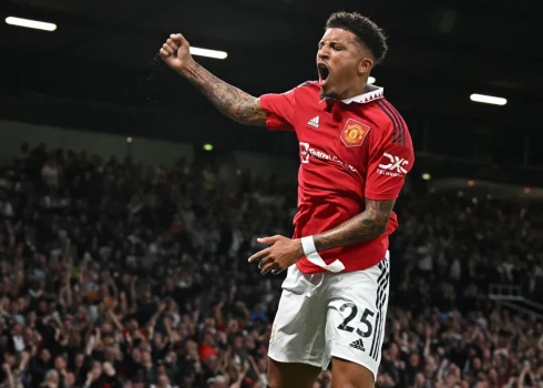 Anglijas izlases spēlētājs Džeidons Sančokurš "United" pievienojās 2021. gadā.