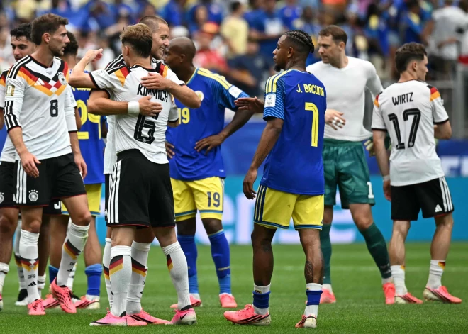 Vācijas futbolisti sāk Pasaules kausu ar graujošu uzvaru pār Kirasao