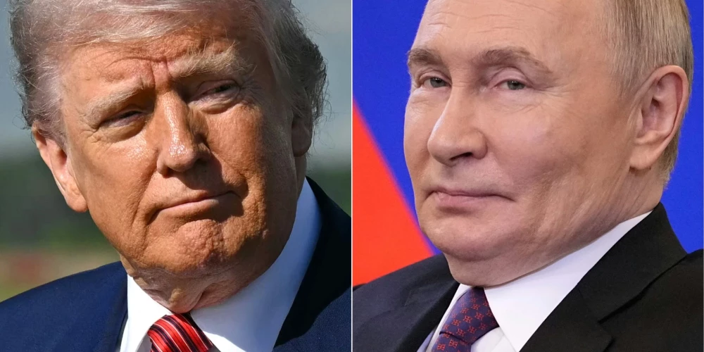 ASV prezidents Donalds Tramps un Krievijas diktators Vladimirs Putins aizvadījuši sarunu.