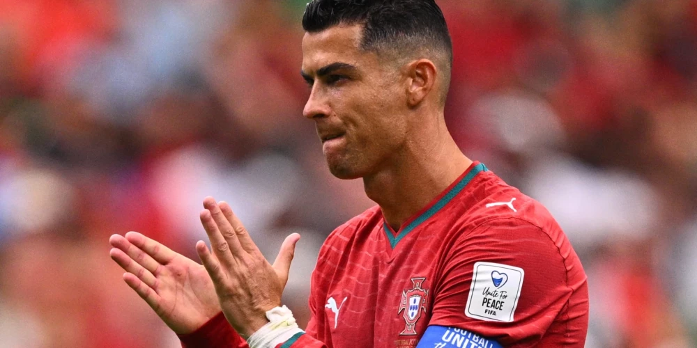 Portugāļu zvaigzne Krištianu Ronaldu.
